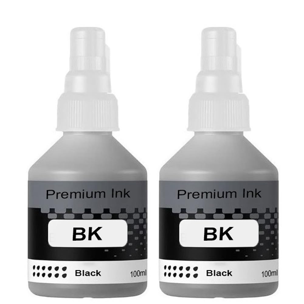 GEDI B5000/B6000 Inkjet Ink Refill Compatible with Brother DCP- T300, T310, T500W, T510W, T700W, T710W, T800W Ink Tank Printers (Black 2pc., 100ml)