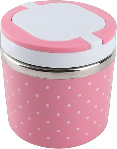 Aramox Caja de almuerzo térmica térmica de 1 capa de aislamiento de acero inoxidable Contenedor de comida Contenedor caliente Bento Fiambrera