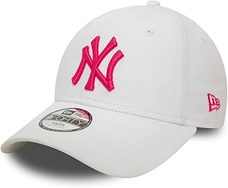 9Forty New York Yankees - Gorra infantil, color blanco y rosa