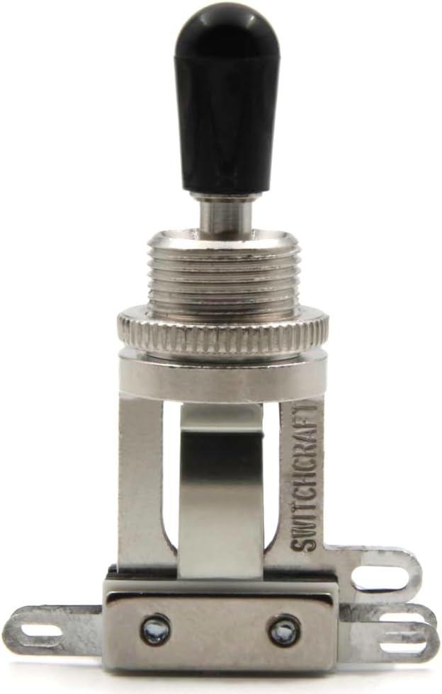 Switchcraft Short-Frame Toggle Switch w/Black Switch Tip