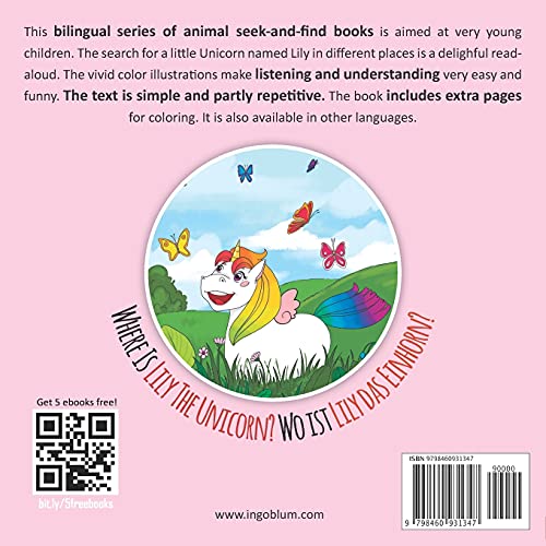 Where Is My Little Unicorn? - Wo ist mein kleines Einhorn?: Bilingual Children's Picture Book English German With Pics to Color (Where is.? - Wo ist.?) - Image 2