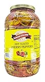 Supremo Italiano Hot Sliced Cherry Peppers 128 FL. OZ (1 Gallon) 3.8 Liters