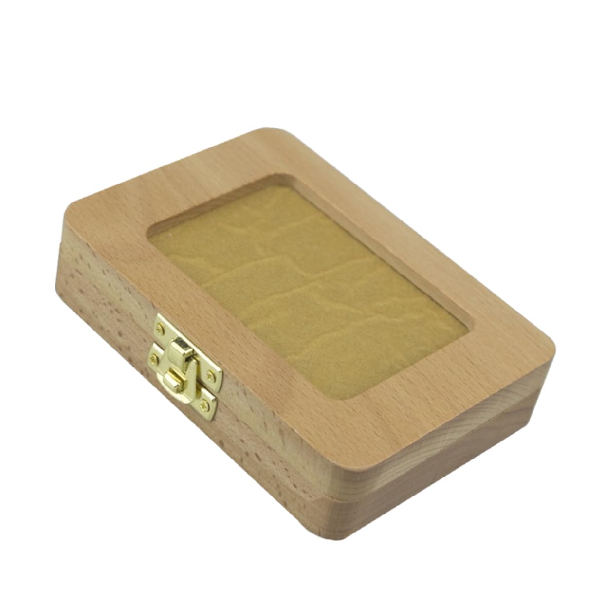 3 piezas Contenedor fetal de for niños Organizador de recuerdos de madera for niños Caja de almacenamiento de de madera Soporte de hada de los Marco de fotos conmemorativo Bambú hombres y mujeres conm