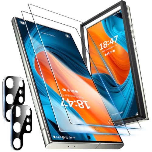 Image of LK for Samsung Galaxy S24 Ultra Screen Protector with Camera Lens Protector | [Fingerprint Compatible] Touch Sensitive, 9H Hardness Cell Phone Tempered Glass for S24 Ultra, HD Clear, 2+2Pack,Smartwatch
