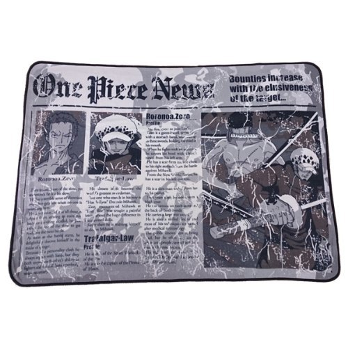 Amazon One Piece ワンピース ニュースペーパージャンボフリース トラファルガーロー ゾロ アニメ 萌えグッズ 通販