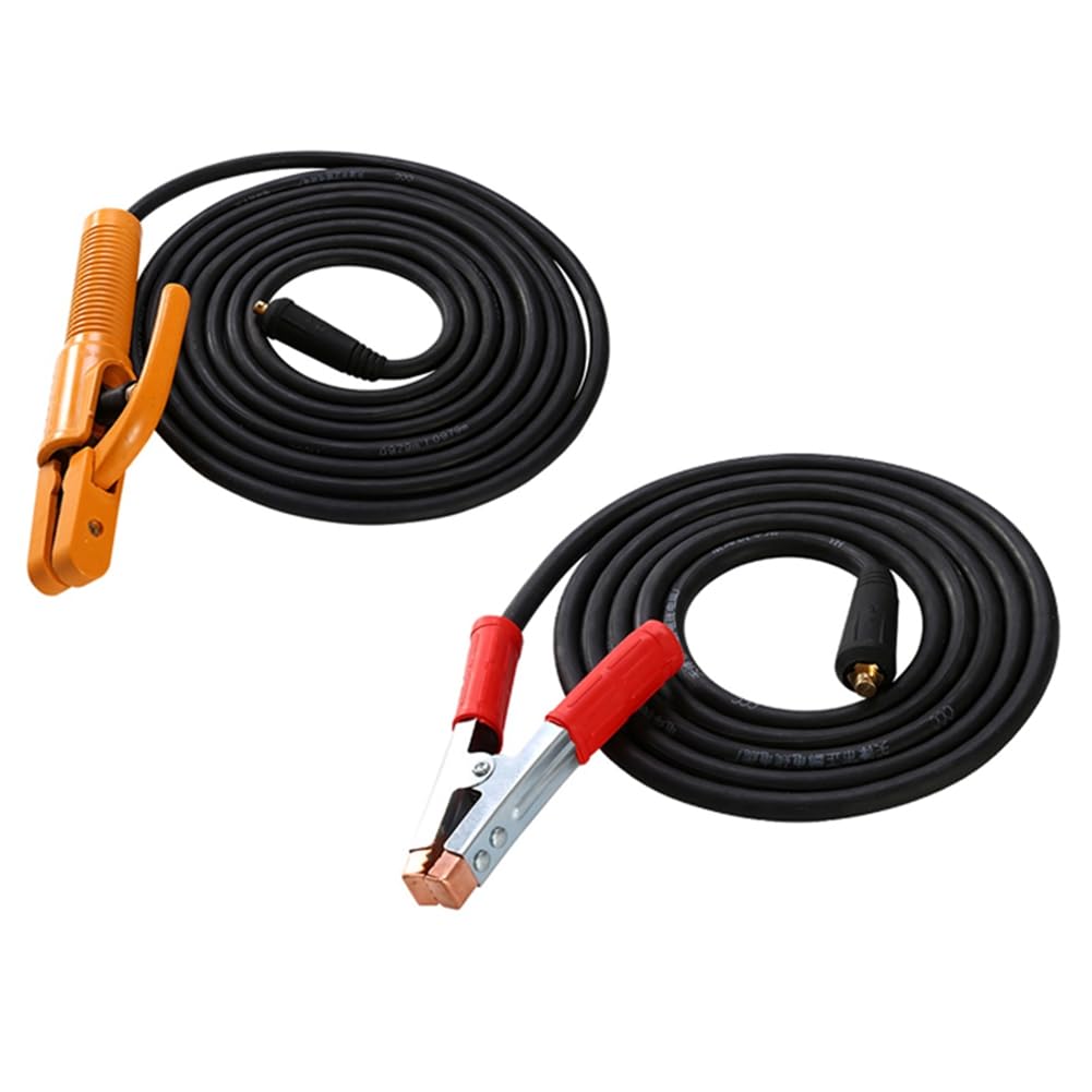 Littimoon 300A Groud Welding Earth Clamp Clip Set for Mig Tig ARC Welding Machine Electrode Holder Cable + Earth Clamp Cable