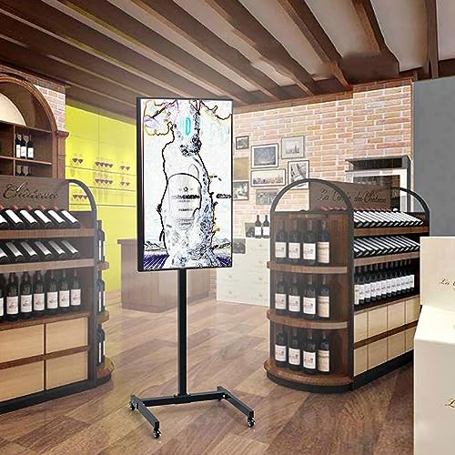 Soporte móvil para TV de piso ajustable para pantallas 32-55" miniatura 3