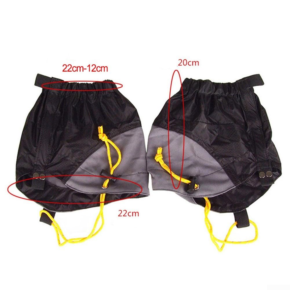Guêtres de randonnée imperméables homme femme 20D silicone boucle camping escalade trekking ski