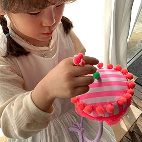 KESYOO ChapÃ©u de Vela de AniversÃ¡rio EngraÃ§ado ChapÃ©u de PelÃºcia Bolo de AniversÃ¡rio Novidade