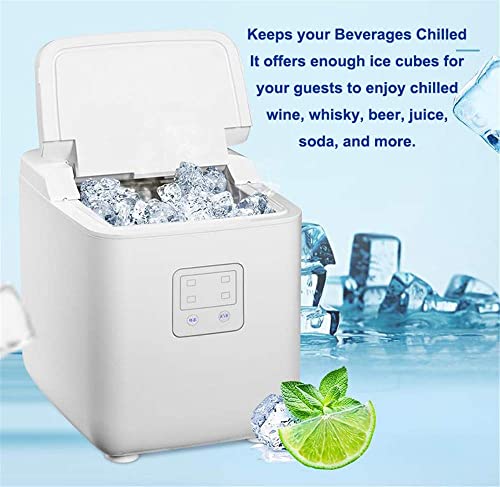 Eismaschine, Theken-Eiswürfelbereiter 15 kg EIS / 24 Std. Eisbereit / 8 Min. Abnehmbarer Korb Eisschaufel Leise Einfache… – Bild 7