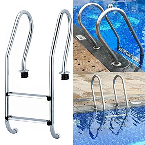 Escalera para piscina con 2 peldaños antideslizantes miniatura 1
