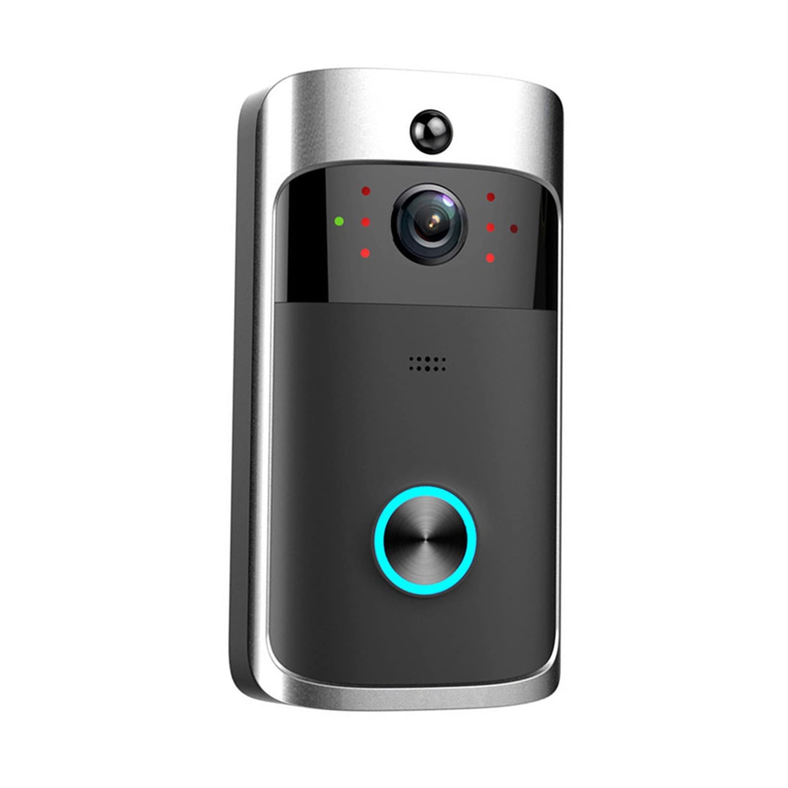 Videocamera per Campanello, Wireless Smart Campanello Visione notturna 1080P Videocitofono vocale Campanello PIR Rilevazione movimento Telecamera for telefono porta di sicurezza ,Allarme Casa,Citofono