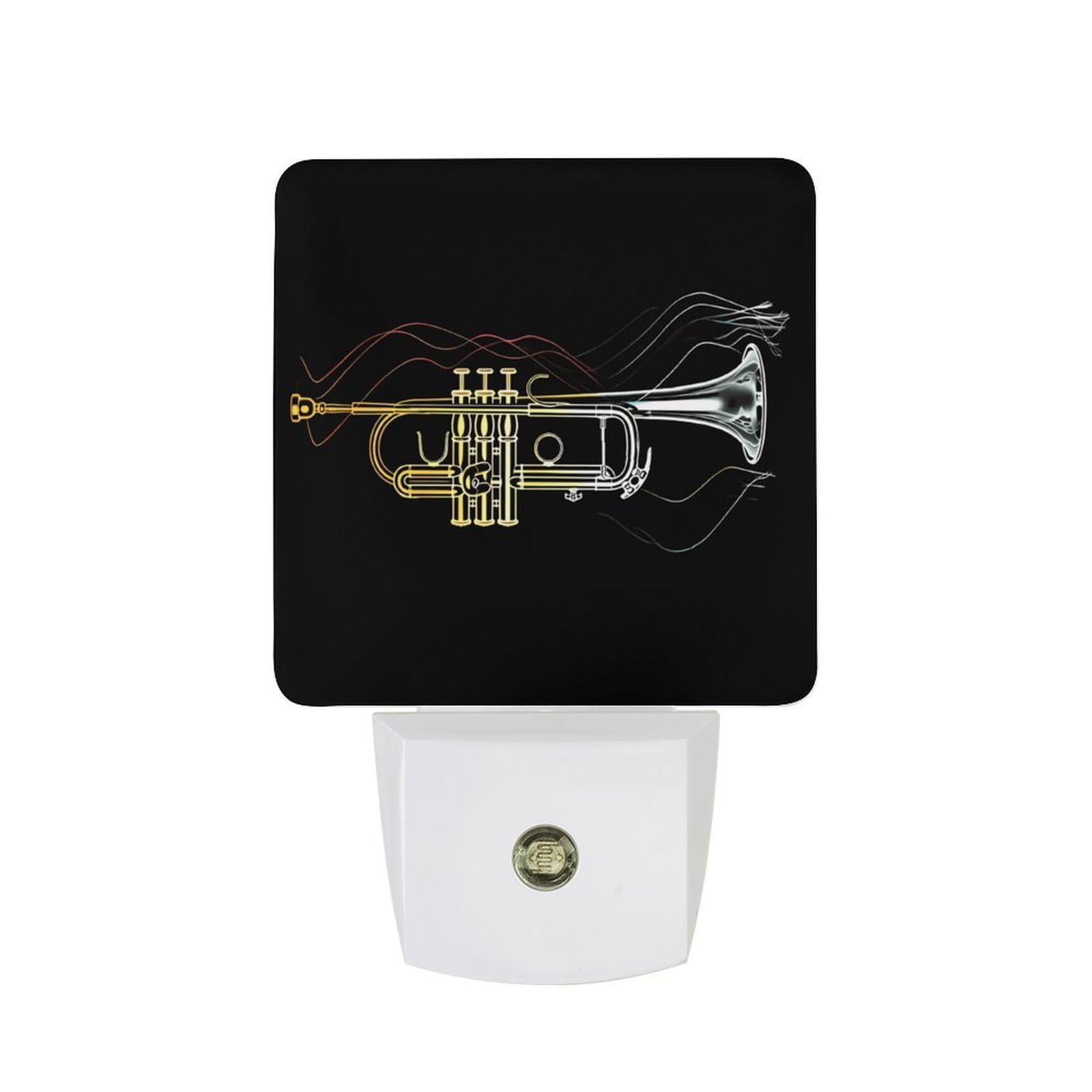 Nqrxadcrt Style Trumpet Night Light Plug In Wall Lights Bedside Lamp Bedrooms Home Hallways Decoration