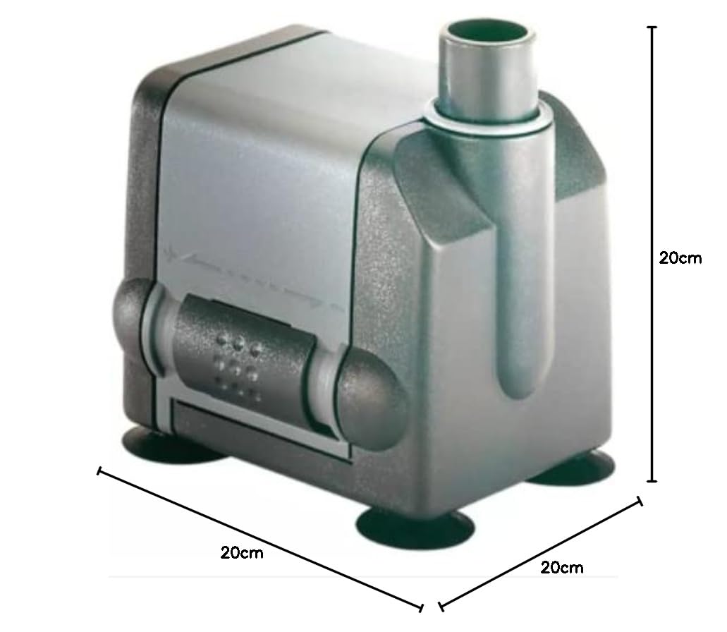 Pompa di Ricircolo dell'Acqua - Modello Micra Plus - Potenza di 6 W - Portata Massima di 400 L/h - Design Sommerso - Spugna per Filtraggio - Funzionamento Silenzioso - Sicce
