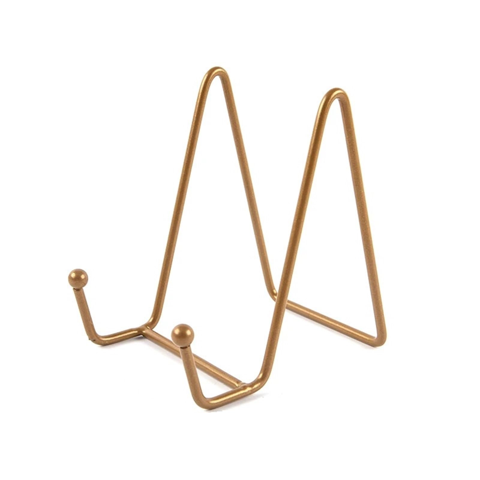 MYUYEE Plate Display Stand Picture Easel Metal Plate Stands Holder Display Pictures Frame Photo Decorative Plate Dish Tabletop Arts For Painting (Color4)