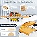 MARGAR Woodworking Edge Banding Machine for Curve/Straight Edge, Auto Tape Breaking, Dual-Side Glue Application, Microcomputer Control, Adhesive Capacity 1000ml, Adjustable Speed 5–10m/min, 110V