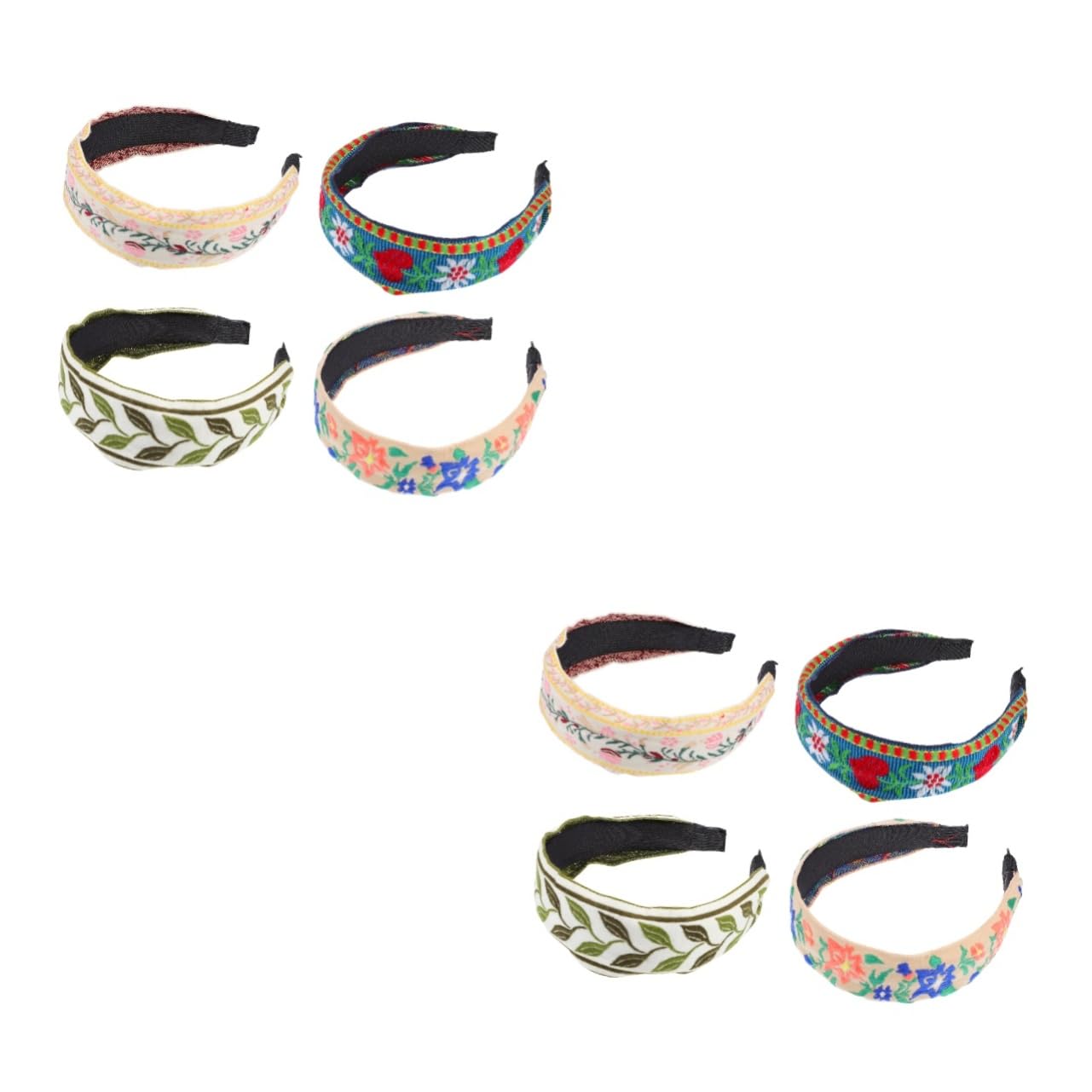 FRCOLOR 2 Juegos de Elegantes Diademas Bordadas para Mujer Accesorios para El Cabello para Amigas Y Compañeras de Trabajo 4 Piezas