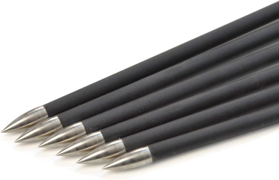 ZSHJGJR 31Inch Archery Carbon Arrows Hunting Arrows Spine 1000 with 2" Turkey Feathers Shooting Tips for Compound Recurve Bow 12 Pieces (Black) (12 x Red Arrows)