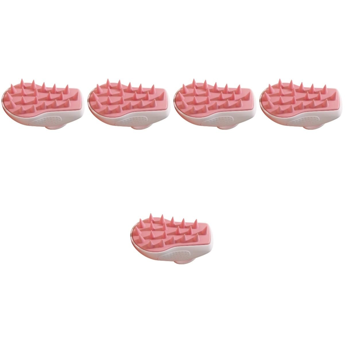 5stücke Scalp Massaging Scrubber Silikon Haarpflege Shampoo Bürste Für Effektive Kopfhautmassage Schuppen Und Juckreiz Für Entspannende Haarwäsche Im Badezimmer