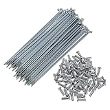 Einfache Installation: Bei der Montage werden die beiden benachbarten Speichen auf der Felgentrommel in die erste und dritte Bohrung in gleicher Richtung auf der Felge montiert (zwei Speichen mit einem Loch Abstand). Die Länge der Fahrradspeichen hängt von der Felge, der Nabe und der Flechtmethode ab. Bitte messen Sie die alten Speichen und bestätigen Sie die Größe vor der Bestellung. Um die Ausrichtung Ihrer Felge anzupassen, können Sie vor der Installation ein Foto machen.