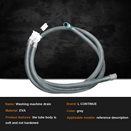 5215Er2002G Washing Machine Drain Hose Assembly, Replacement For Lg And Kenmore Aem73773301, 5215Er2002Q, 1268108, 5215Er2002E, 5215Er2002N, 5215Er2002S, Ah3527325, Ea3527325, Ps3527325, B00Ah5Zaw6. #TOP3