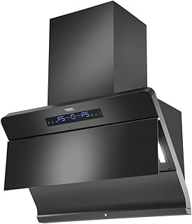 Hindware FLORENCE 75 | MaxX Silence Technology 32% less noise | MaxX Suction 1550 m³/hr* | Filterless | BLDC Motor | Turbo Mode | Auto Clean Wall Mounted 75cm Chimney (Black)