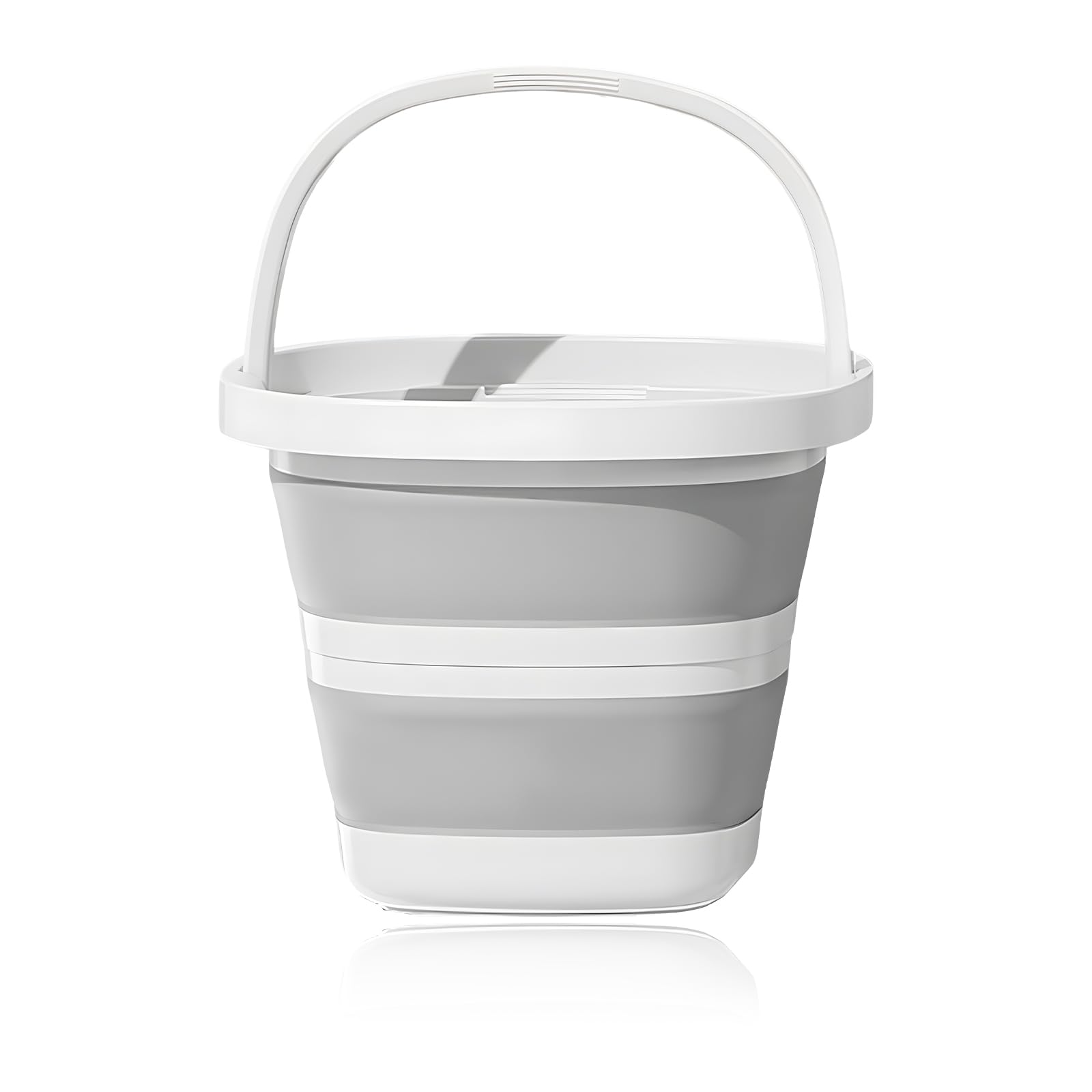 NYTKL Collapsible Bucket, 2.6 Gallon/ 10L Foldable Square Tub Lightweight Washing Tub, Multipurpose Wash Bin for House Outdoor Car Washing, Portable