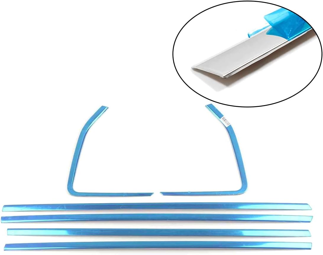 Car Accessories Fit for Nissan New Rogue 2021 2022 2023 2024 Lower Windows Frame Sill Molding Cover Trims (Chrome) 6PCS Stainless Steel