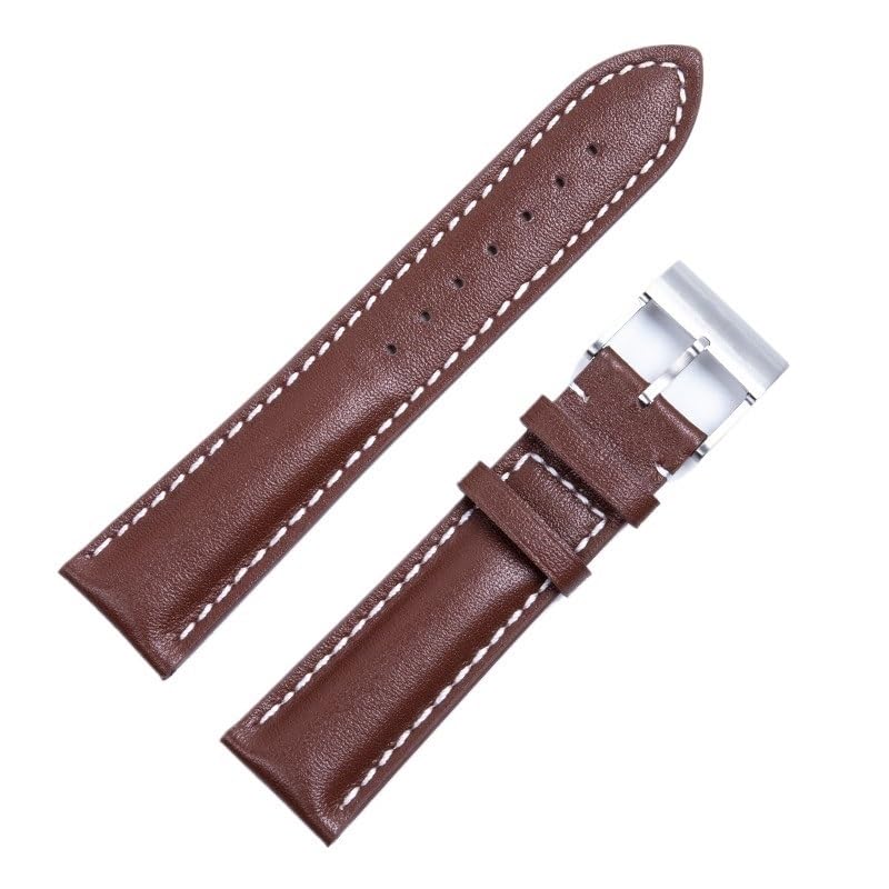 Bracelet Breitling 24mm en cuir italien bleu, l'élégance pour les séries Avenger et Chronomat