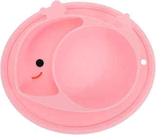 ibasenice 1 Peça Placa Produtos Infantis Placa De Sucção Dividida Talheres Placa De Silicone Placa De Comida Bebê Criança Placa Anti-Queda Placas De Comida Suplementares Silicone Utensílio