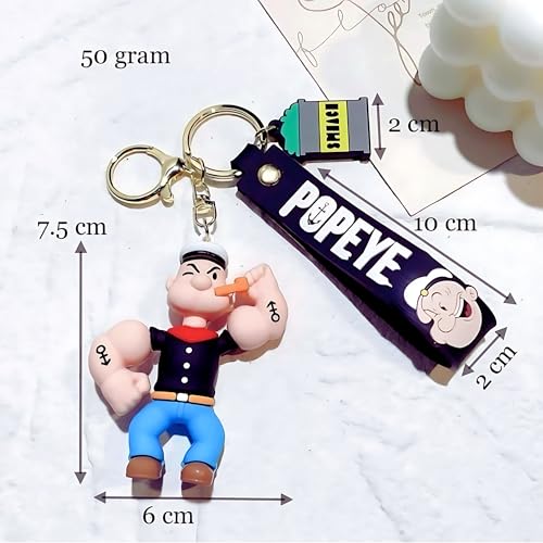 Image of Cute 3D Keychain | Keyring & Quirky Bag Charm | Hard Silicone, Unbreakable | Travel Essential | Kids Friendly | Strap & Bag Hook