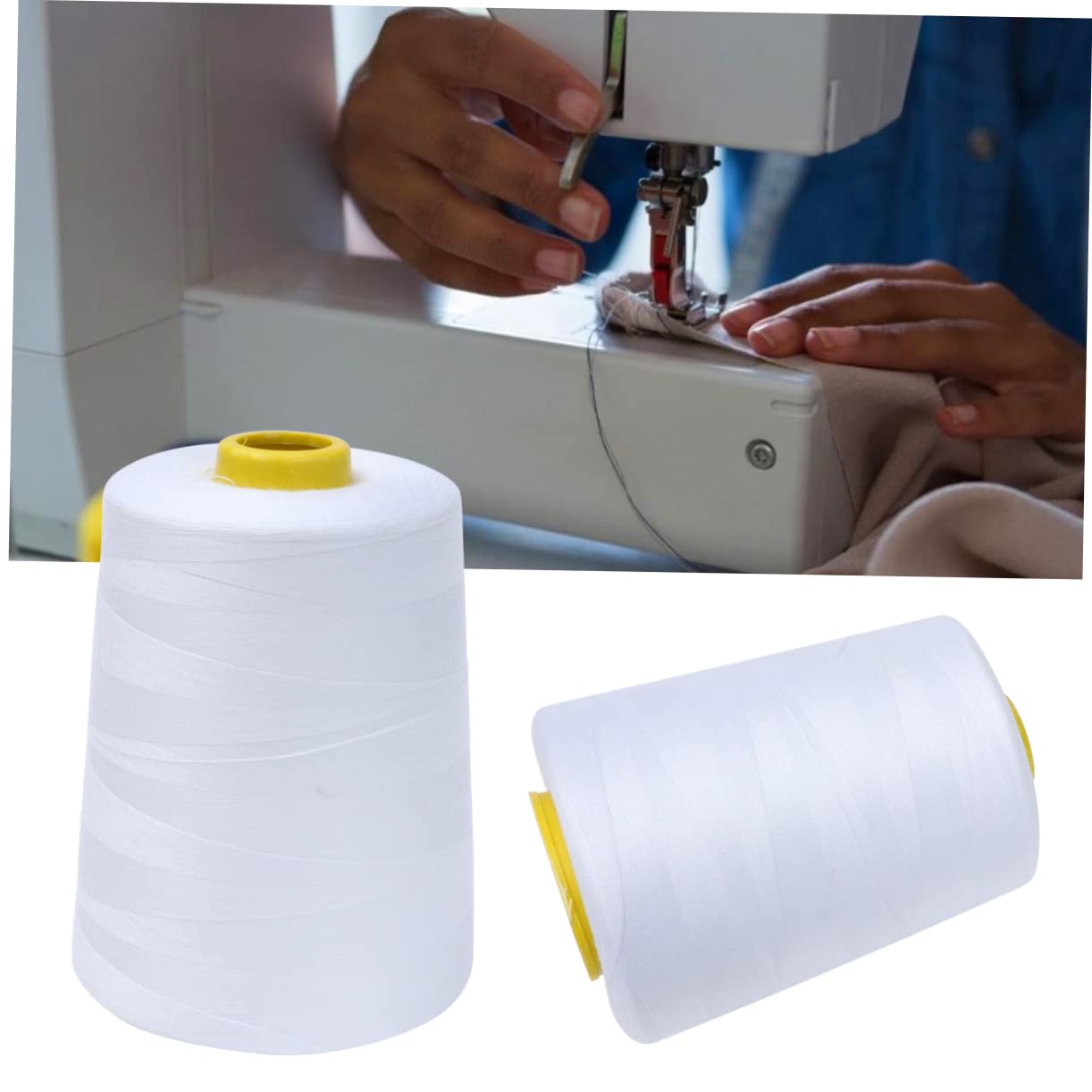 Veemoon 3 series Hilo De Coser De Poliéster Suministros Para Acolchado Hilo De Tela Para Coser Accesorios De Bordado Costura De Línea Costura Confección Hilo De 2 piezas x 3
