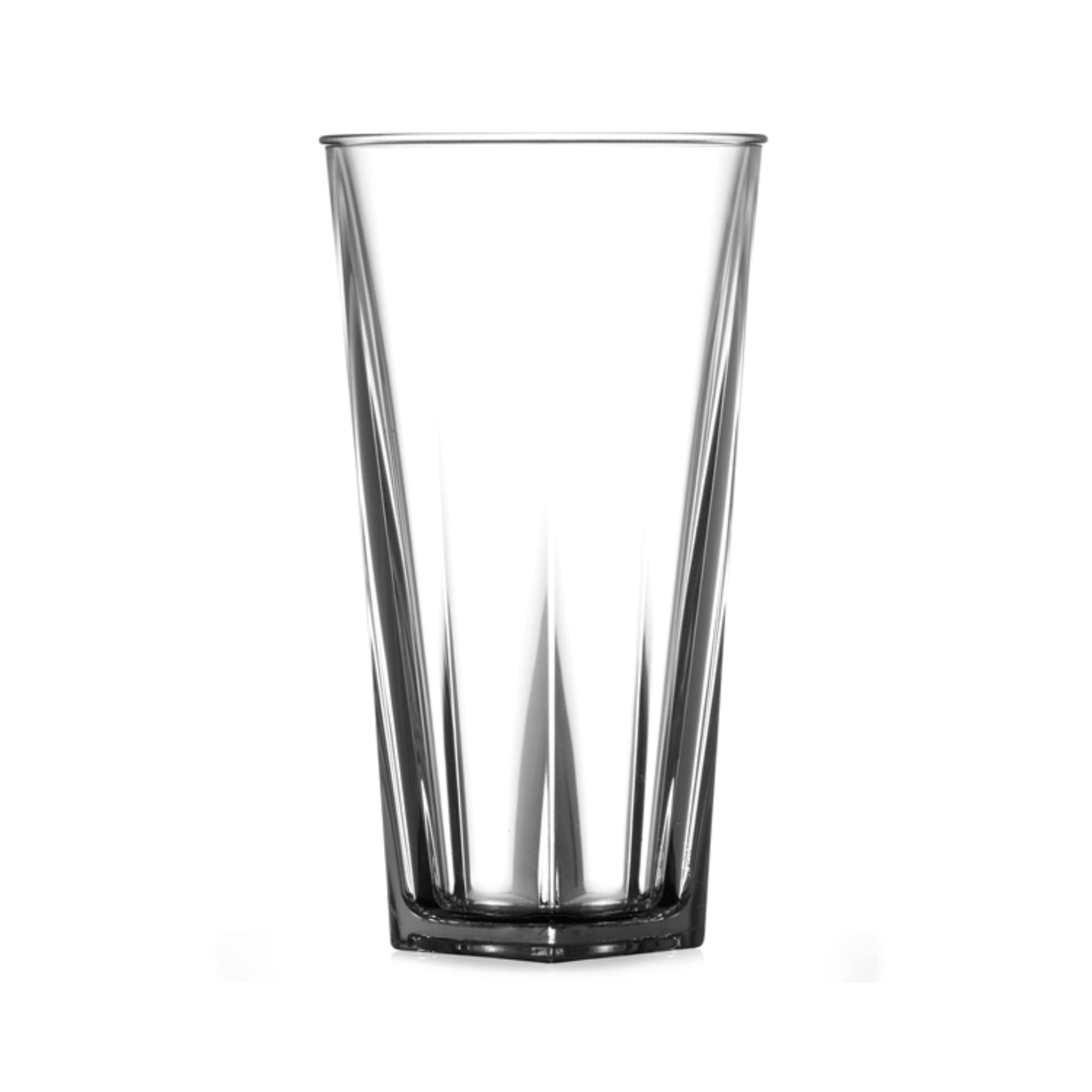 Bb Plastics Transparent Elite Penthouse Polycarbonate Nucleated Pint Glasses Ce 20Oz / 568Ml - Set Of 4