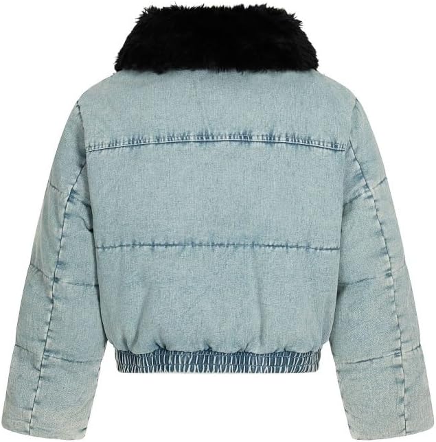 Thick Warm Short Cotton Padded Jacket with Detachable Collar for Winter