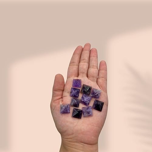 Miniatura 3 de WholeGemShop - Hermoso lote de 10 piezas de pirámides de piedras preciosas de lapislázuli, cristal de reiki Vastu curación