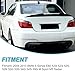 KHK E60 Rear Spoiler, Glossy Black Rear Trunk Spoiler Wings, ABS Material PSM Style Rear Spoiler Wing Lid Fits for 2004-2010 BMW 5-Series E60 M5 Sedan