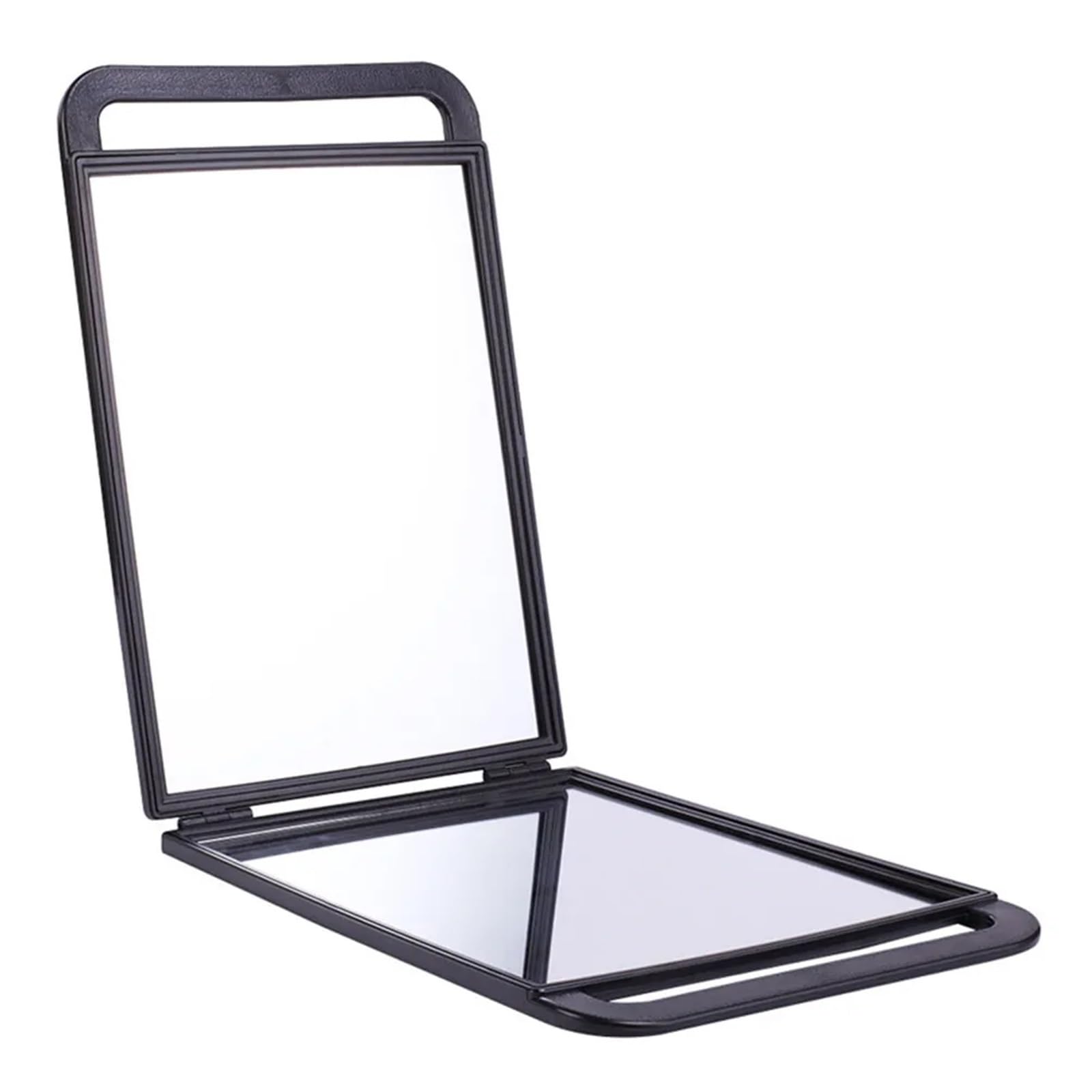 Miroir De Maquillage Portable Miroir de Maquillage de barbier Professionnel Double Face, Conception compacte et Pliable, Surface réfléchissante Haute définition