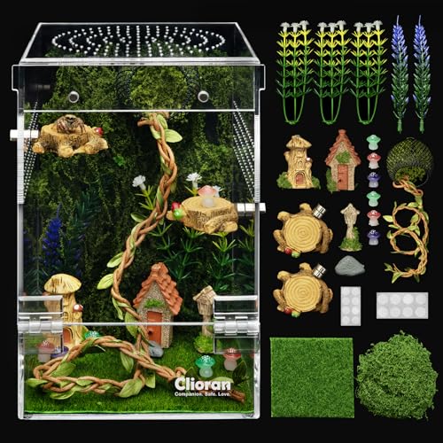 Clioran Jumping Spider Enclosure Kit,Escape Proof...