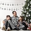 B1ykin 41Pcs Christmas Black White Candy Cane Sugar Wooden Hanging Decoration, Xmas Tree Peppermint Lollipop Ornament Set, Wood Craft Decor Winter Holiday Christmas Party Supplies for Home Fireplaces #5
