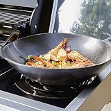 LANDMANN Rexon cooK PTS 4.1 grill gazowy | 4 + 1 palników ze stali nierdzewnej z bezstopniową regulacją | strefa CooK dla idealnego dodatku | pokrywa z podwójnymi ściankami z wbudowanym termometrem, emaliowane ruszty do grillowania