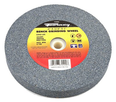 Forney 6 in. Dia. x 3/4 in. thick x 1 in. Aluminum Oxide Bench Grinding Wheel 4100 rpm 1 pc.