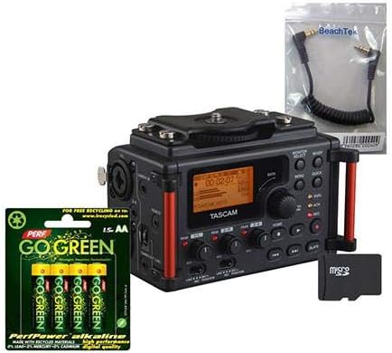 Tascam DR-60D MKII Recorder, Bundle w/BeachTek SC35 3.5mm Cable, and 16GB Card