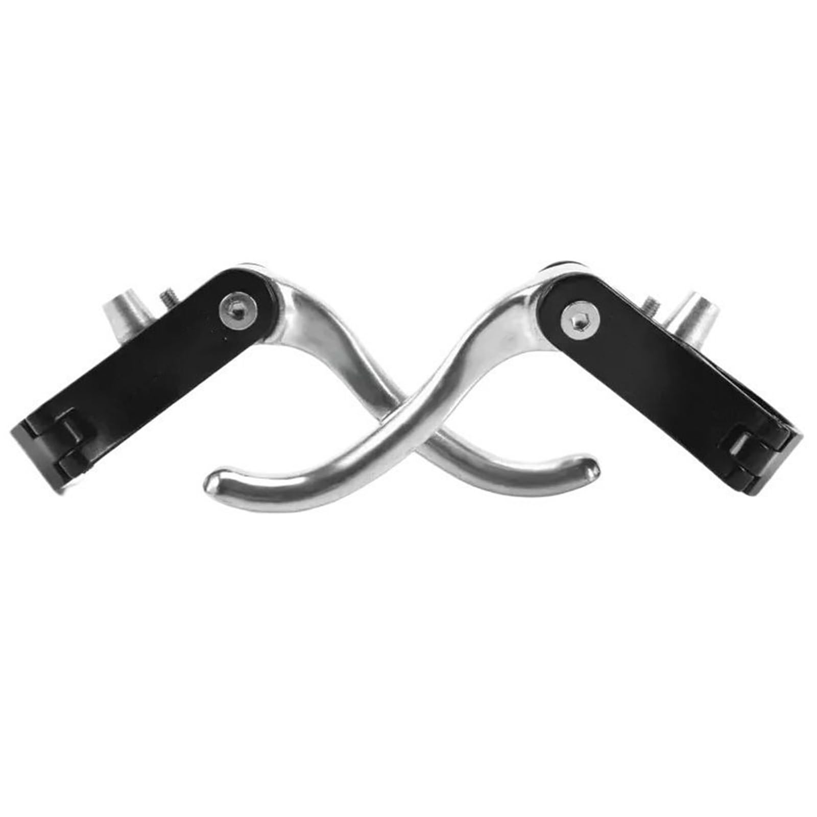 POAYUEWR Road Bike Brake Levers Aluminum Alloy 23.8mm 22.2mm Handlebar Brake Lever for MTB Road Bicycle Accessories Bike Brake Drum(Silver)