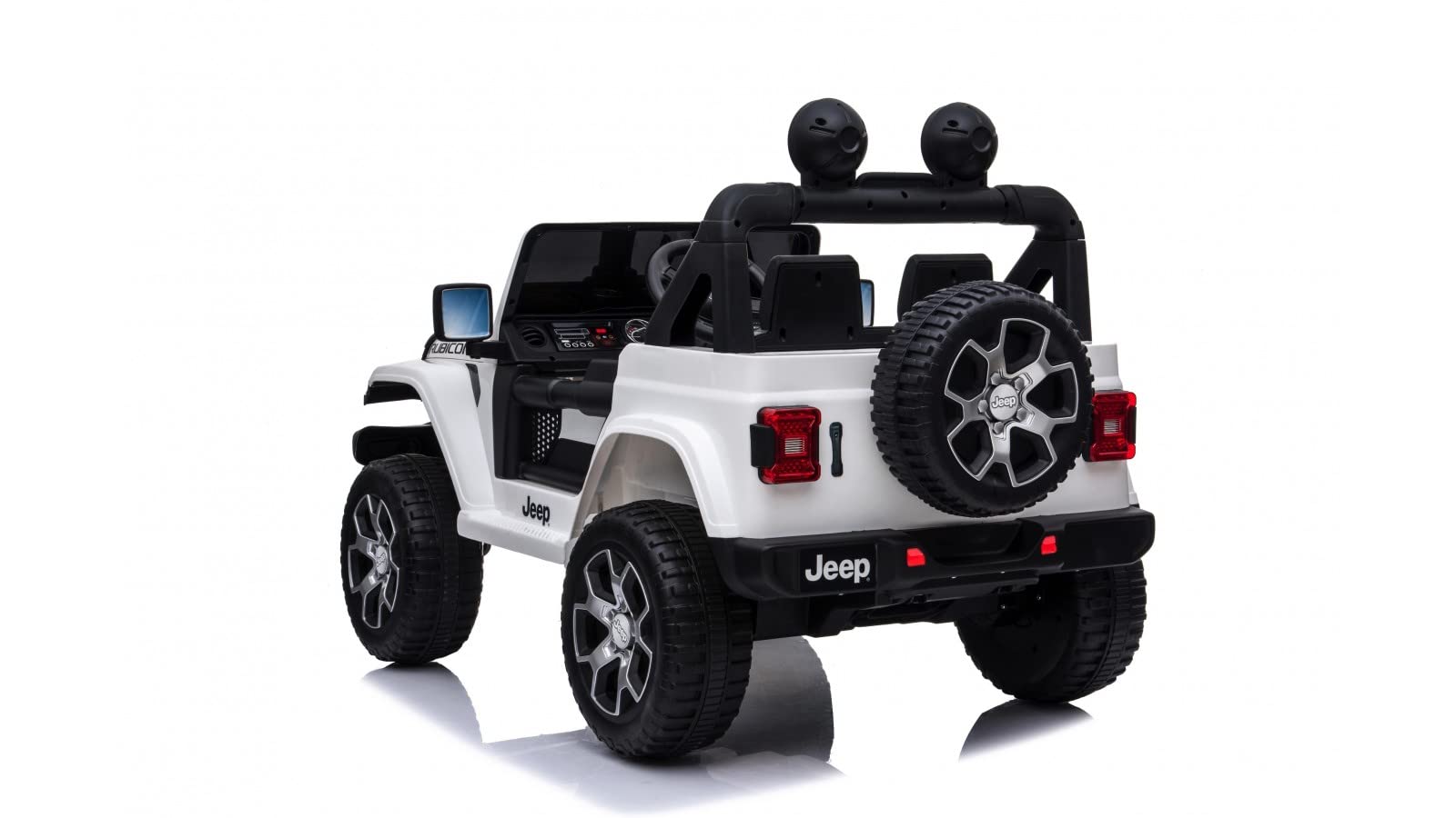 Samochód elektryczny dla dzieci Jeep Wrangler Rubicon Full Optional elektryczny samochód dziecięcy pilot zdalnego sterowania 2-osobowa skórzane siedzenie otwierane drzwi podwójny silnik elektryczny 12
