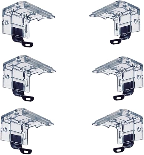 6 piezas de soporte de sombra inalámbrico, soporte de montaje con clip de metal, mini clips de soporte de montaje para persianas plisadas de PVC de