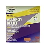 Fexofenadine Hydrochloride, Compared to Allegra, 180mg, 100 ct (Pack of 1) by Camber Consumer Care