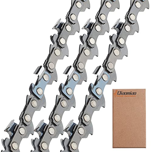 3-Pack 25cm Chaîne de tronçonneuse 3/8"LP 40 maillons 1,1mm faible rebond Compatible pour Einhell GC-LC 18 L, Matrix, Husqvarna, Makita, Oregon 90PX Cover