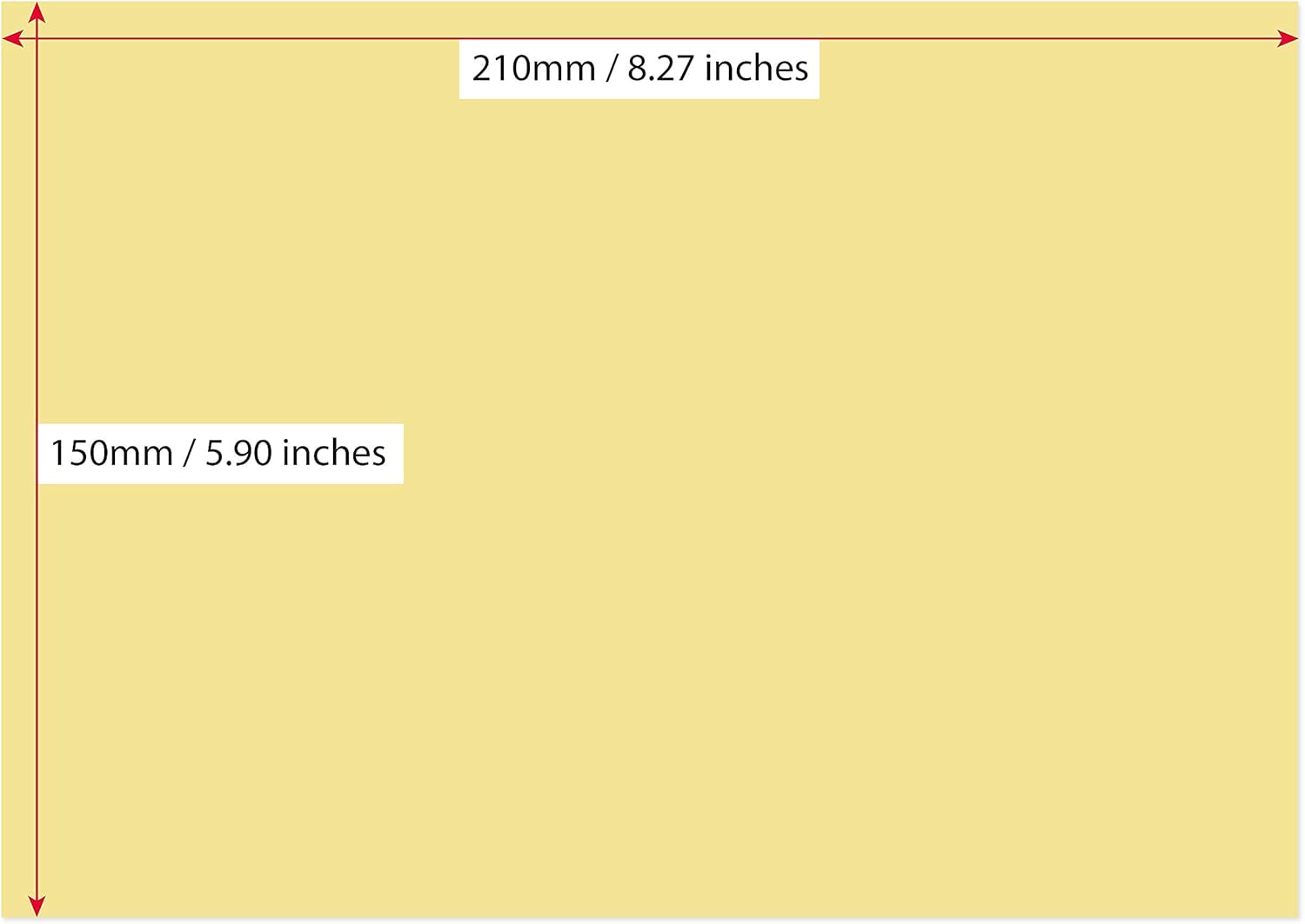 Super Large (A5) Sticky Note Pads, Pastel Yellow, Pack of 5. Zero Plastic Packaging 6 51HIP8Uw9SS. AC SL1500