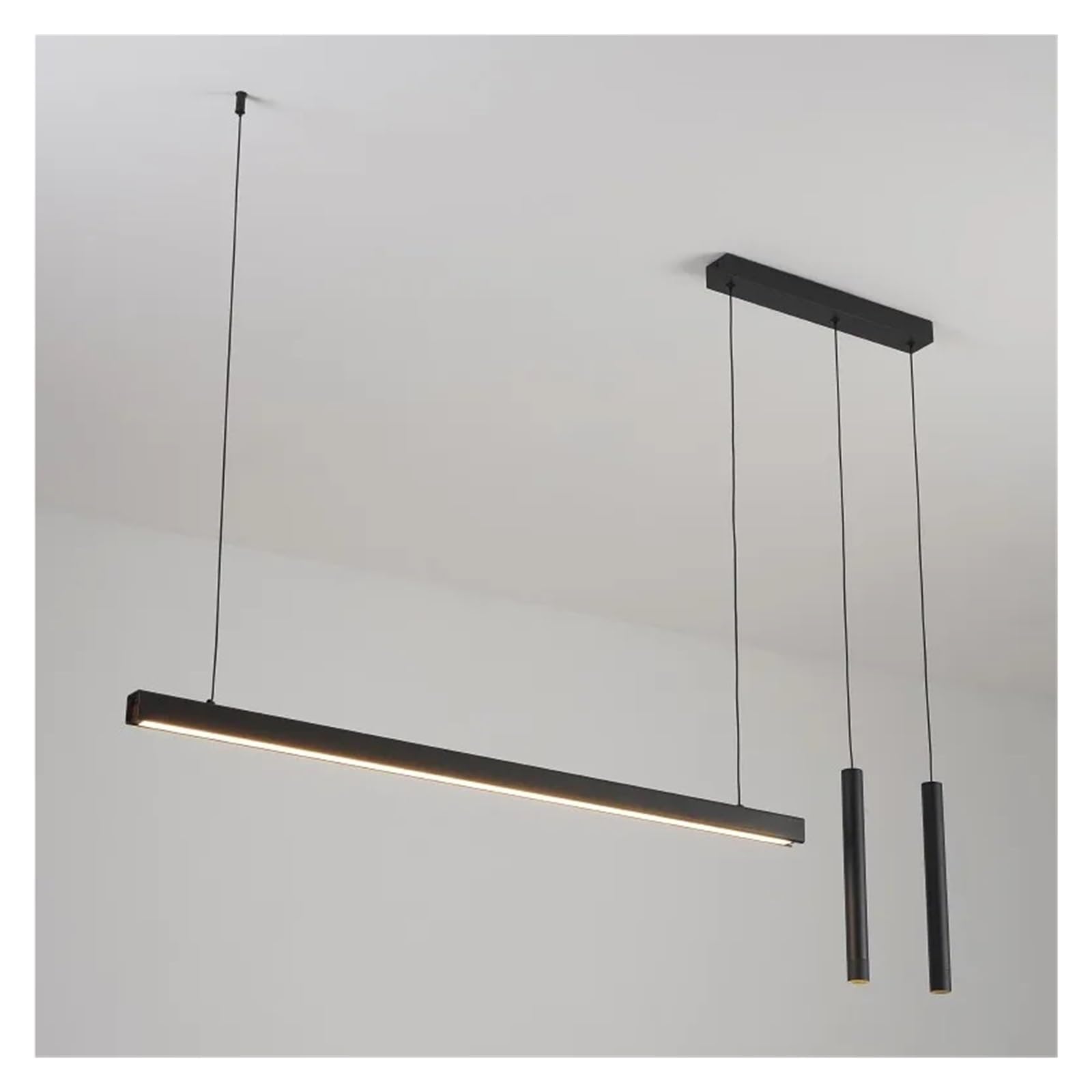 SYAXVOM Chandeliers Crystal Ceiling Lights Dining Room Lamp Kitchen Word Long Restaurant Modern Minimalist Office Lamps Nordic Island,For Decoration