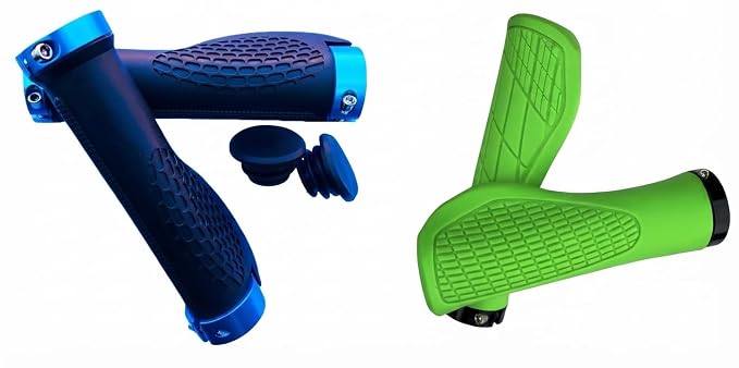 Wavva® Bicycle Anti-Slip Handle Grips for BMX, Mountain, MTB, Beach Cruiser, Scooter, Folding Bike, Soft Non Slip Rubber Hand Grip Comfortable.